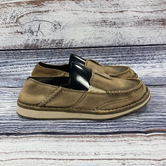 Ariat Cruiser Brown Tan Leather Western Loafers Slip On Shoes, Women's size 7 - Picture 1 of 8